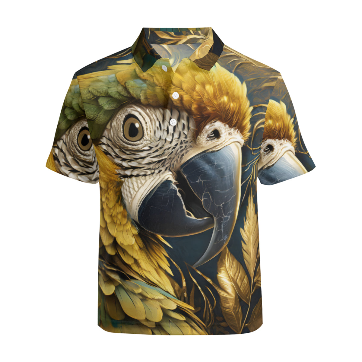 Parrot Men's Premium European Size POLO Shirt | 95% Polyester+5% Spandex