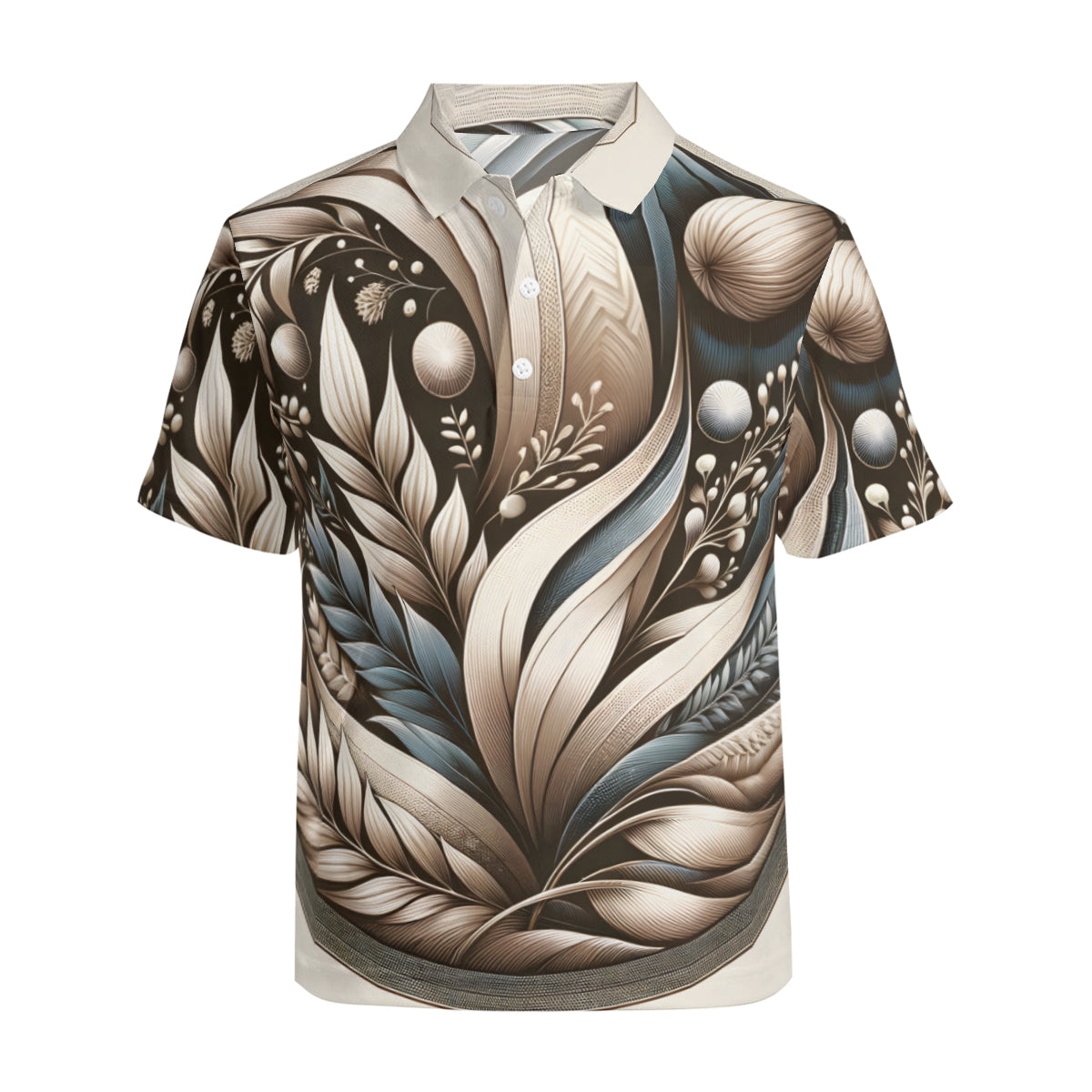 Abstract Men's Premium European Size POLO Shirt | 95% Polyester+5% Spandex