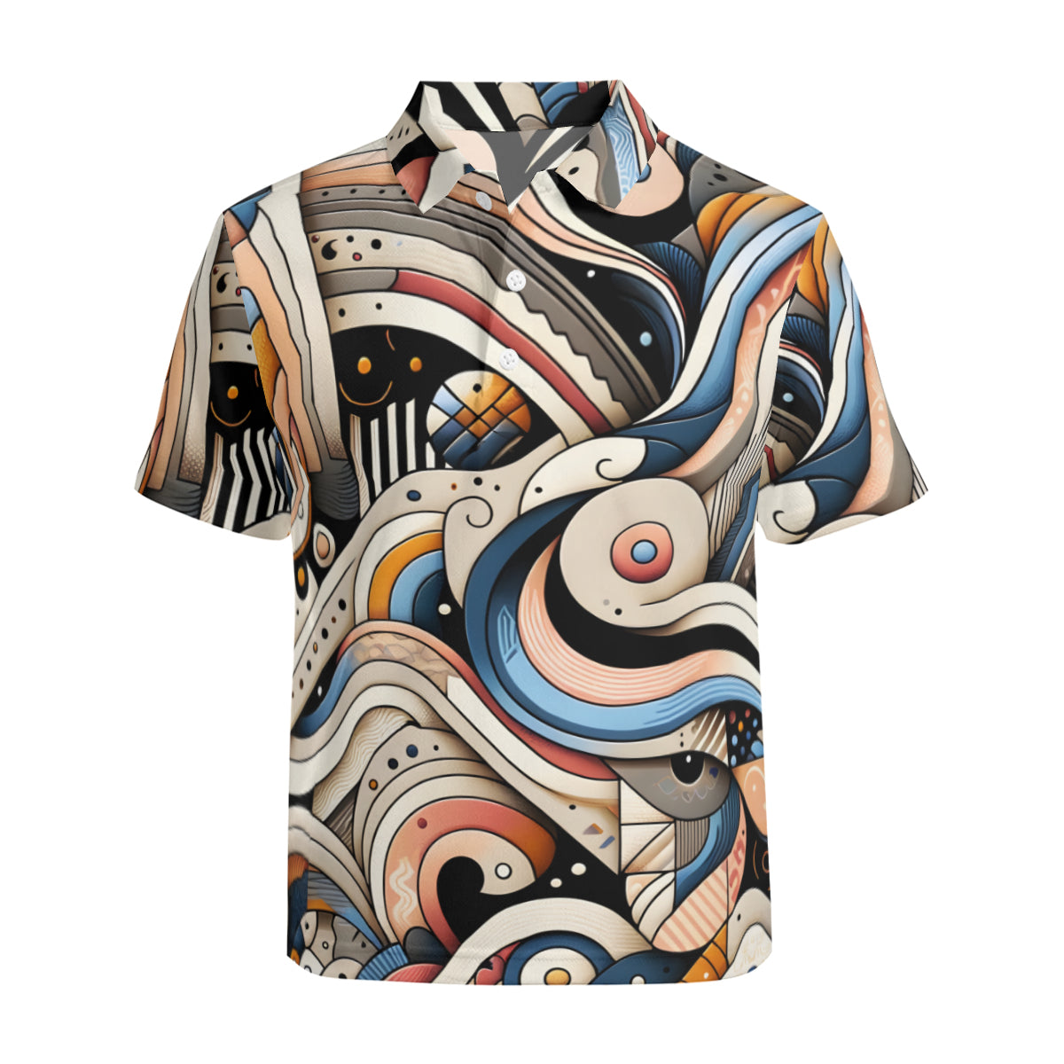 Abstract Men's Premium European Size POLO Shirt | 95% Polyester+5% Spandex