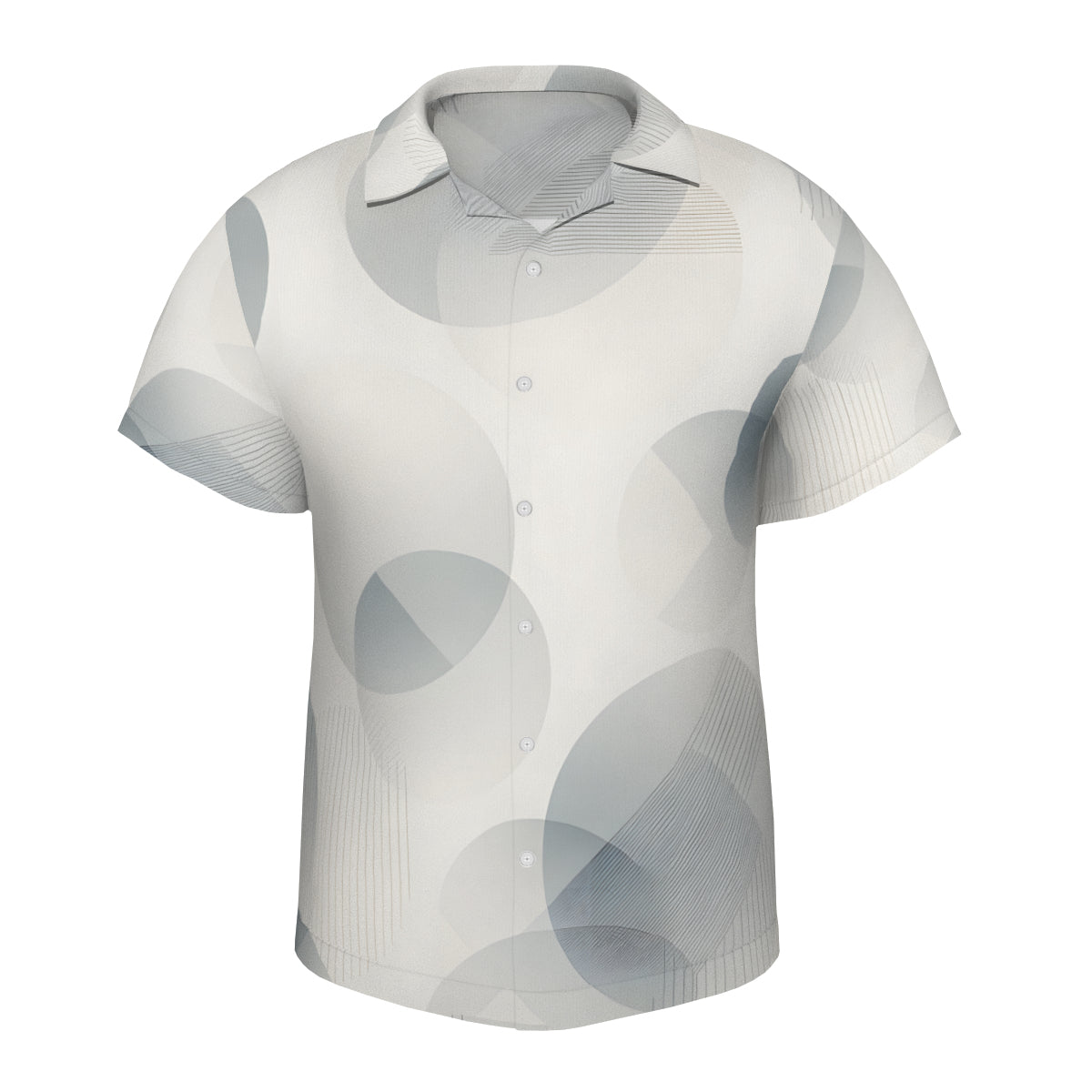 Abstract Design Short Sleeves Men's Shirt