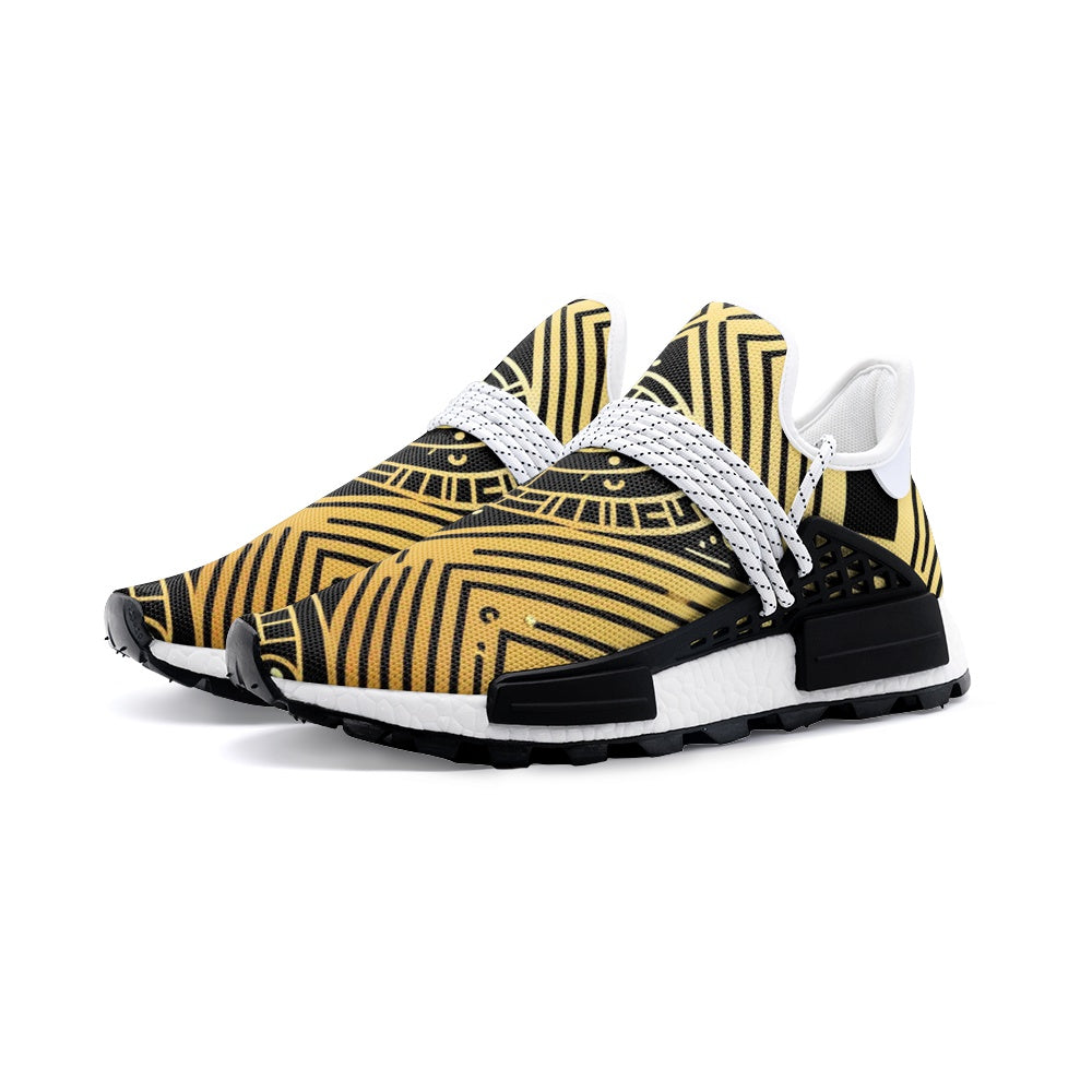 Black and Gold Unisex Lightweight Sneaker S-1