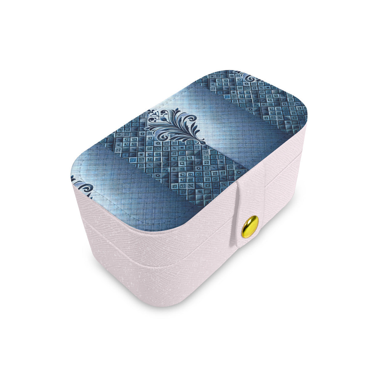 Denim Style Personalized Portable Jewelry Box