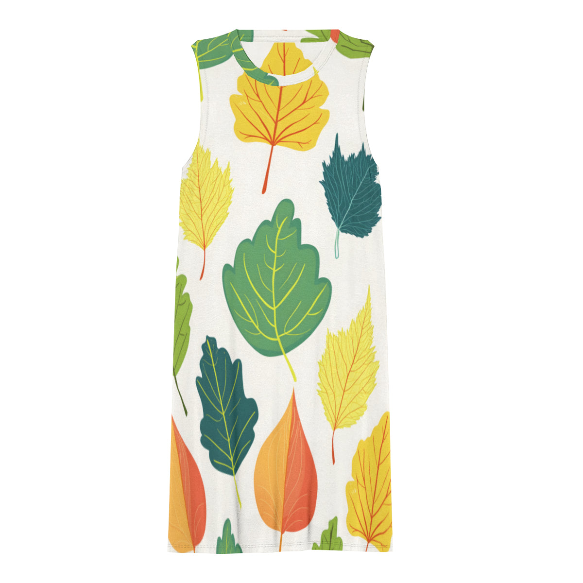 Autumn Floral Women's Casual Dress | Polyester