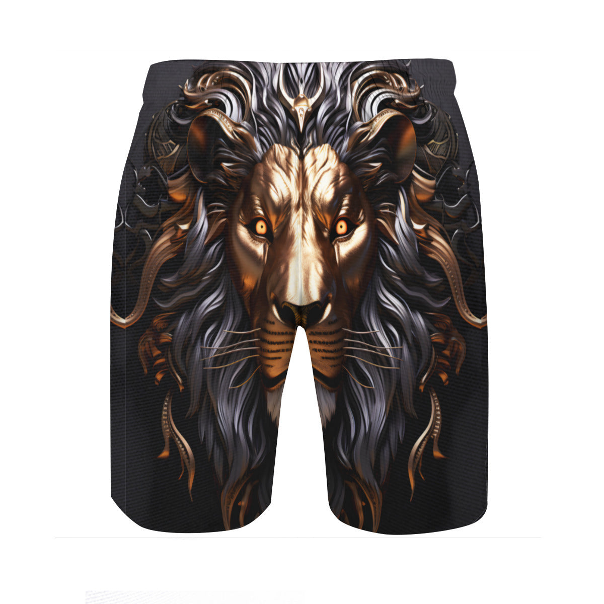 Lion Men's Beach Shorts (Not Mesh Lined) | Polyester