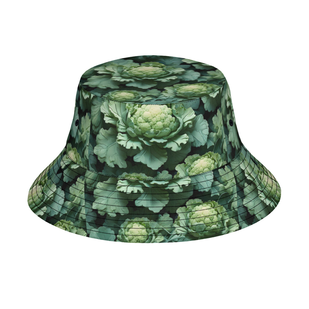 Brocoli Double-Sided Unisex Polyester Bucket Hat