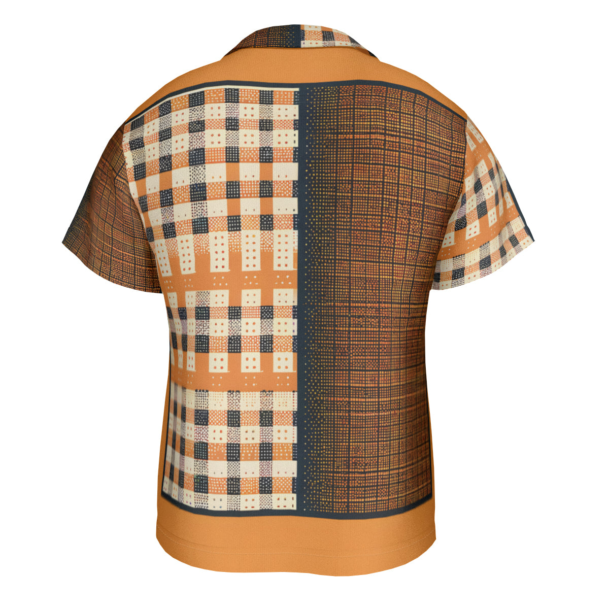 Orange Short Sleeves Men's Shirt