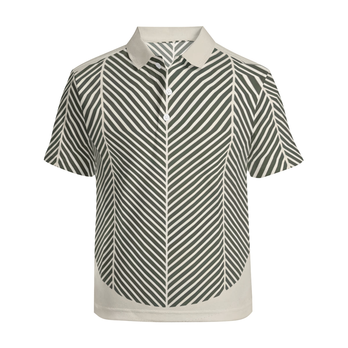 Minimalistic Geometric Men's Premium European Size POLO Shirt | 95% Polyester+5% Spandex