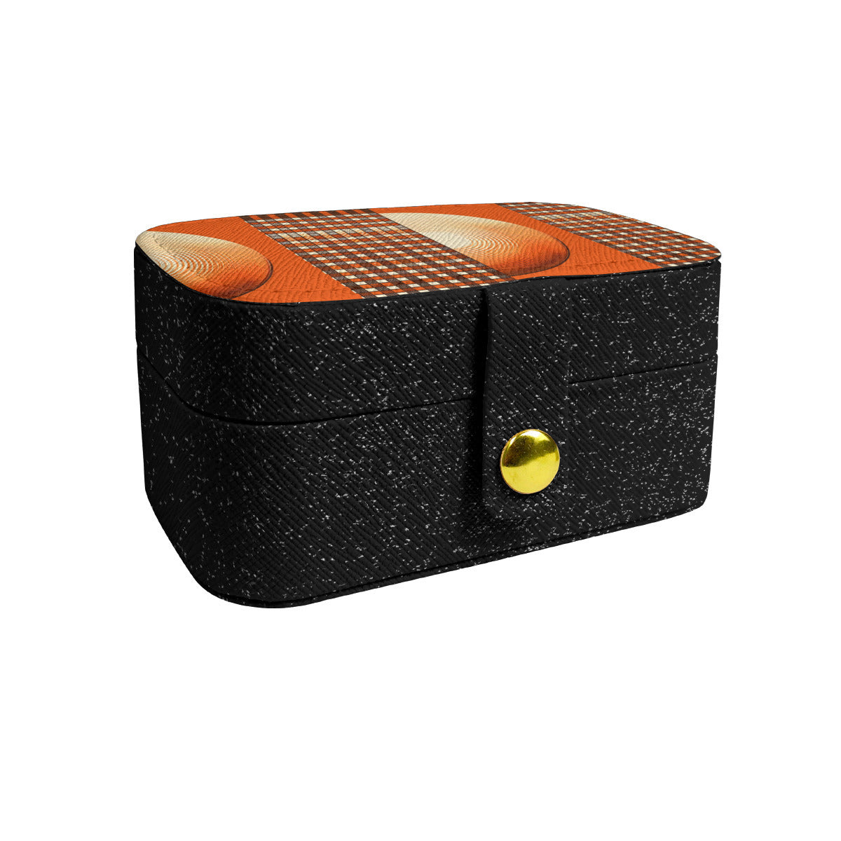 Orange Style Personalized Portable Jewelry Box