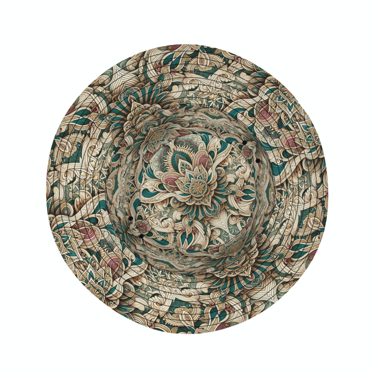 Intricate Luxury Pattern Double-Sided Unisex Polyester Bucket Hat