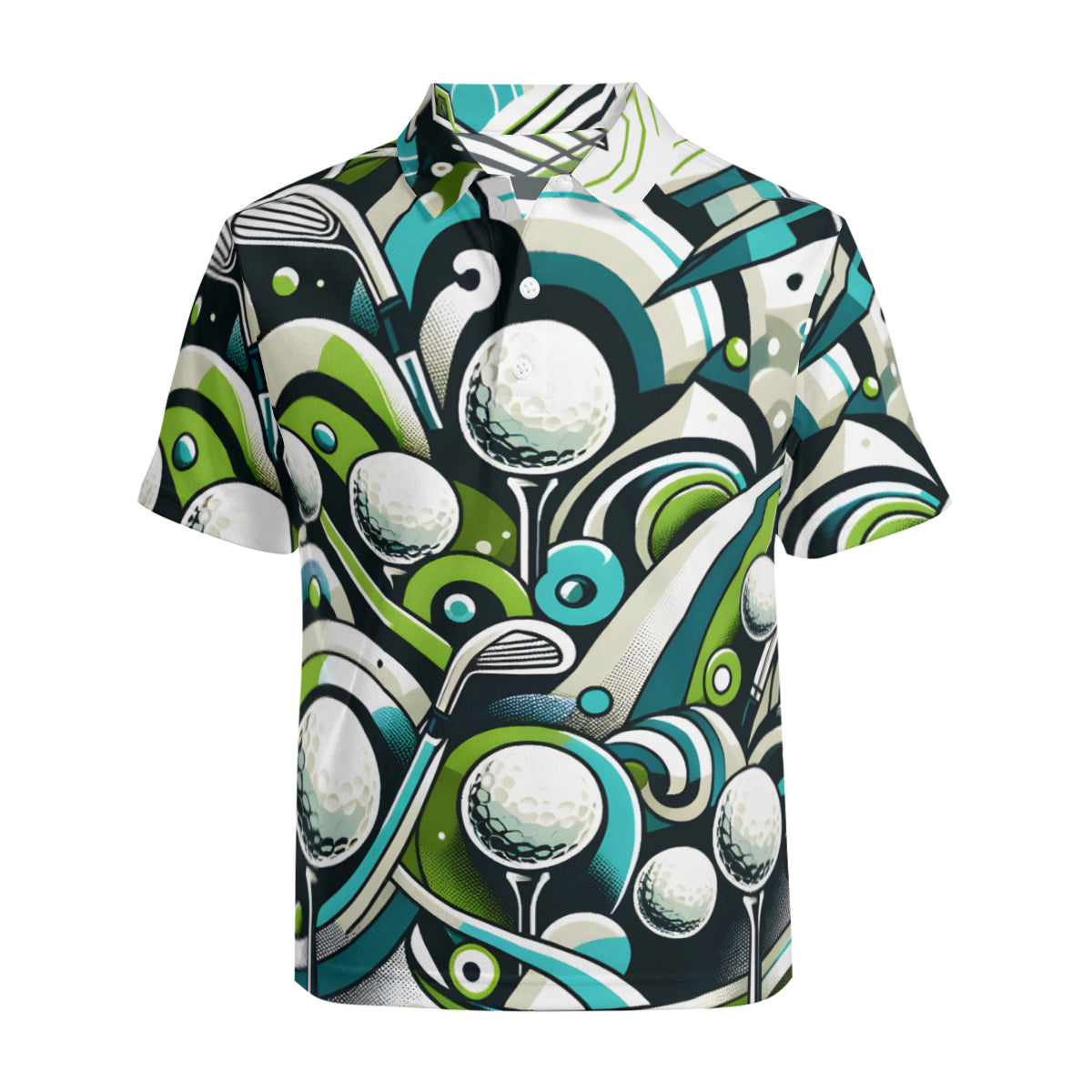 Golf Lovers Men's Premium European Size POLO Shirt | 95% Polyester+5% Spandex