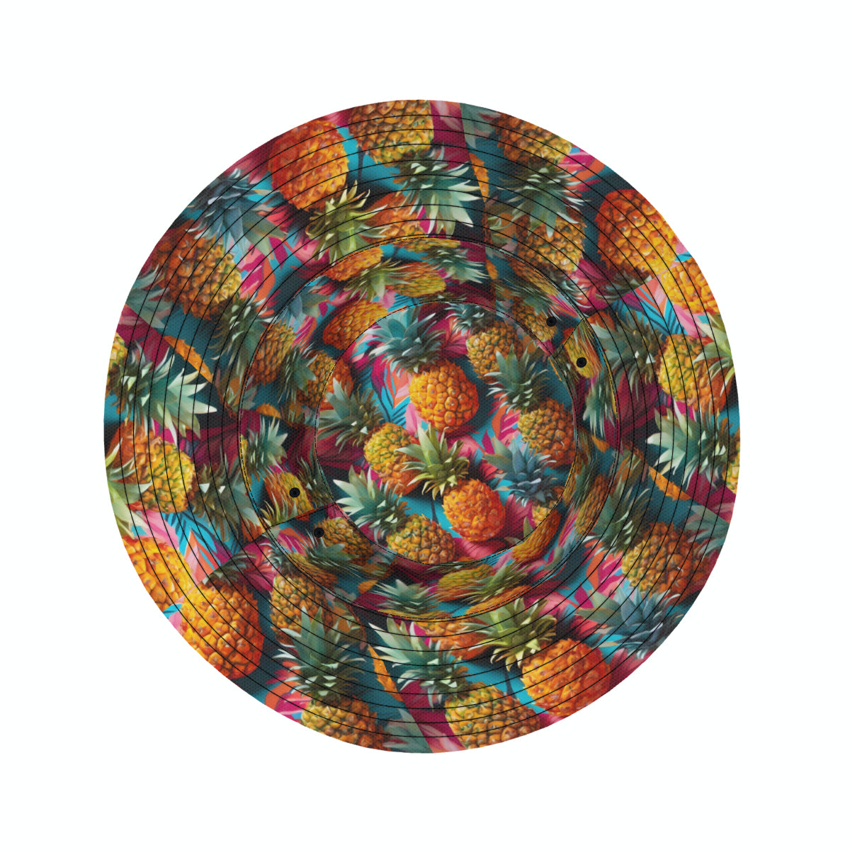 Pineapple Double-Sided Unisex Polyester Bucket Hat