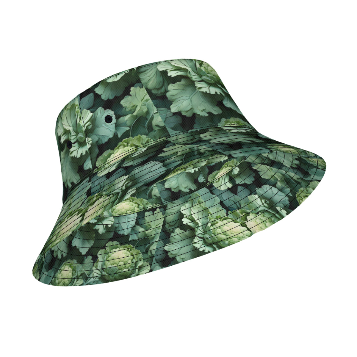 Brocoli Double-Sided Unisex Polyester Bucket Hat