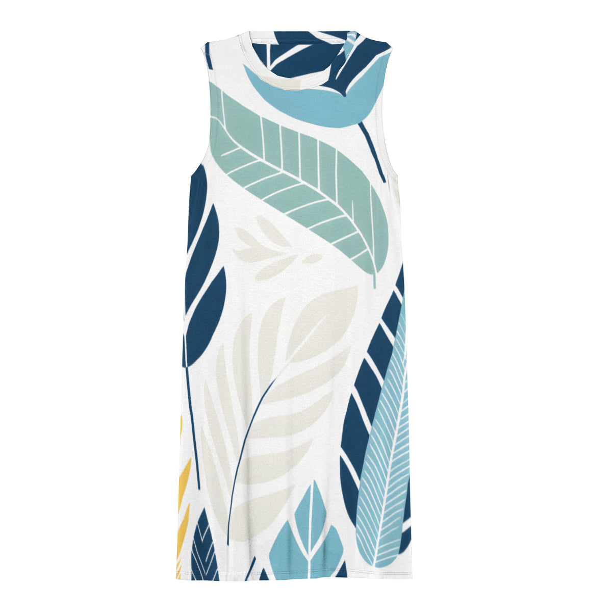 Minimalistic Floral Print Women's Casual Dress | Polyester