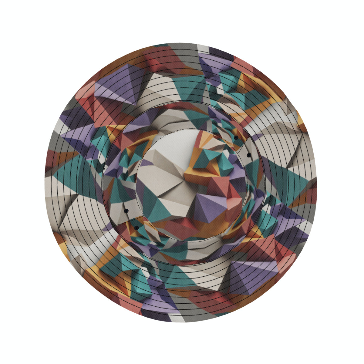 3D Geometric Double-Sided Unisex Polyester Bucket Hat