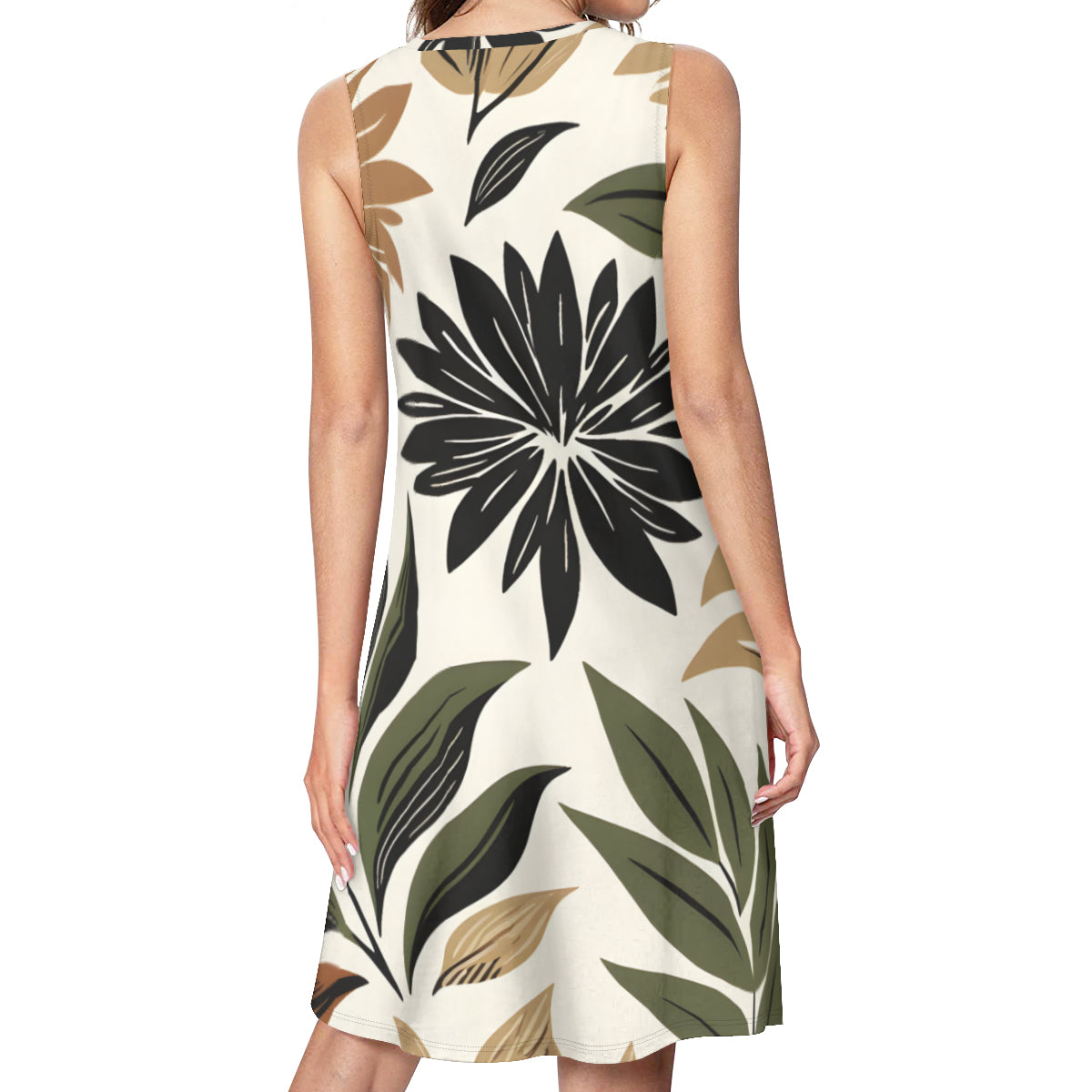 Floral Women's Casual Dress | Polyester