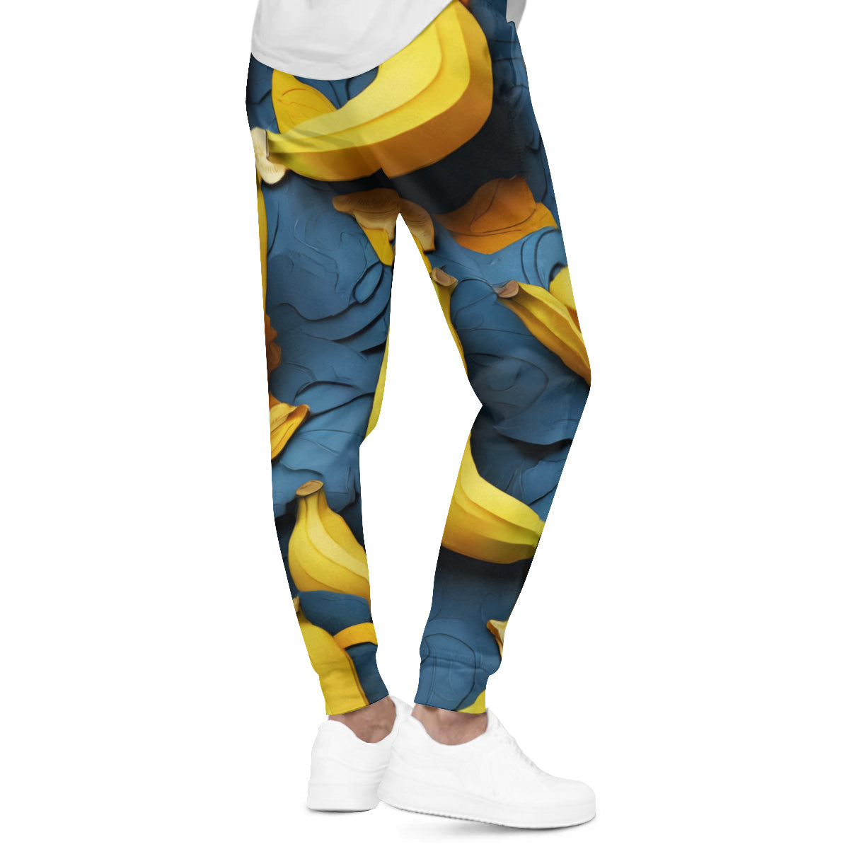 Banana Men's Adult Hoodie Set (Double-Layer Hood) | Health Fabric