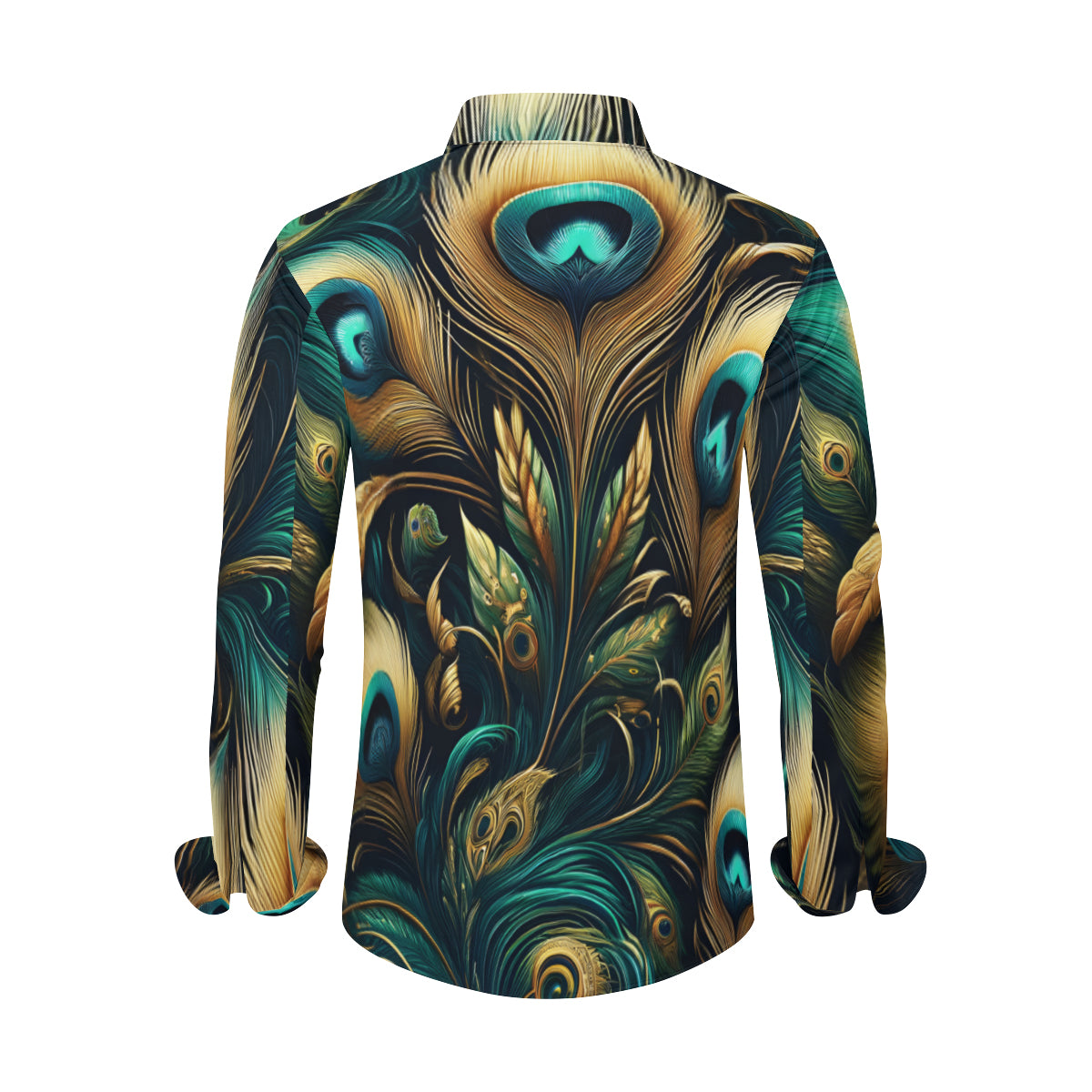 Peacock Long Sleeves Men's Shirt