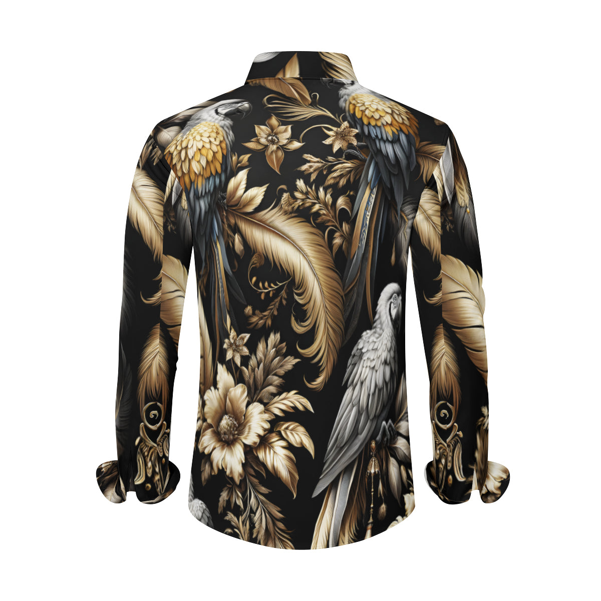 Elegance Feathers Men's Classic Long-Sleeved Shirt | Polyester