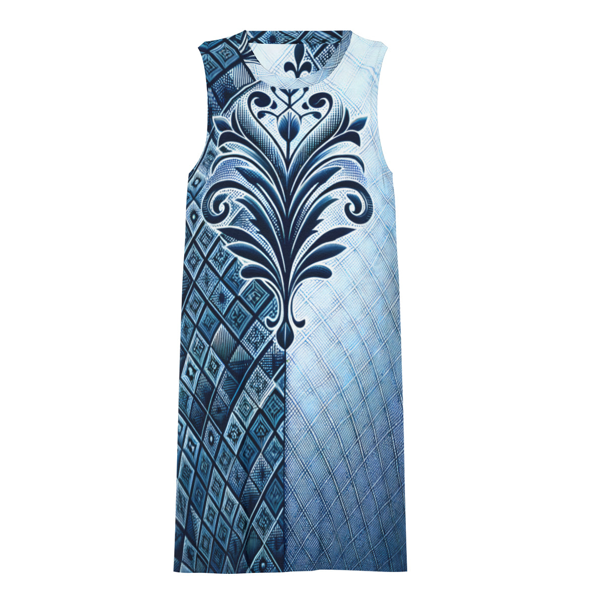 Blue Women's Casual Dress | Polyester