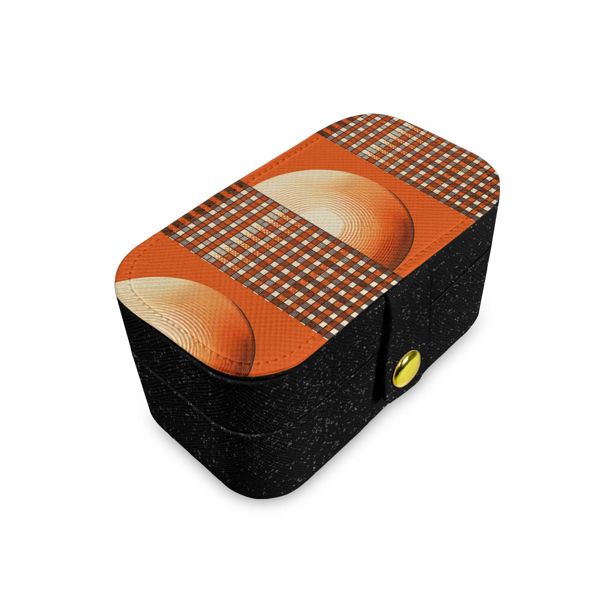 Orange Style Personalized Portable Jewelry Box