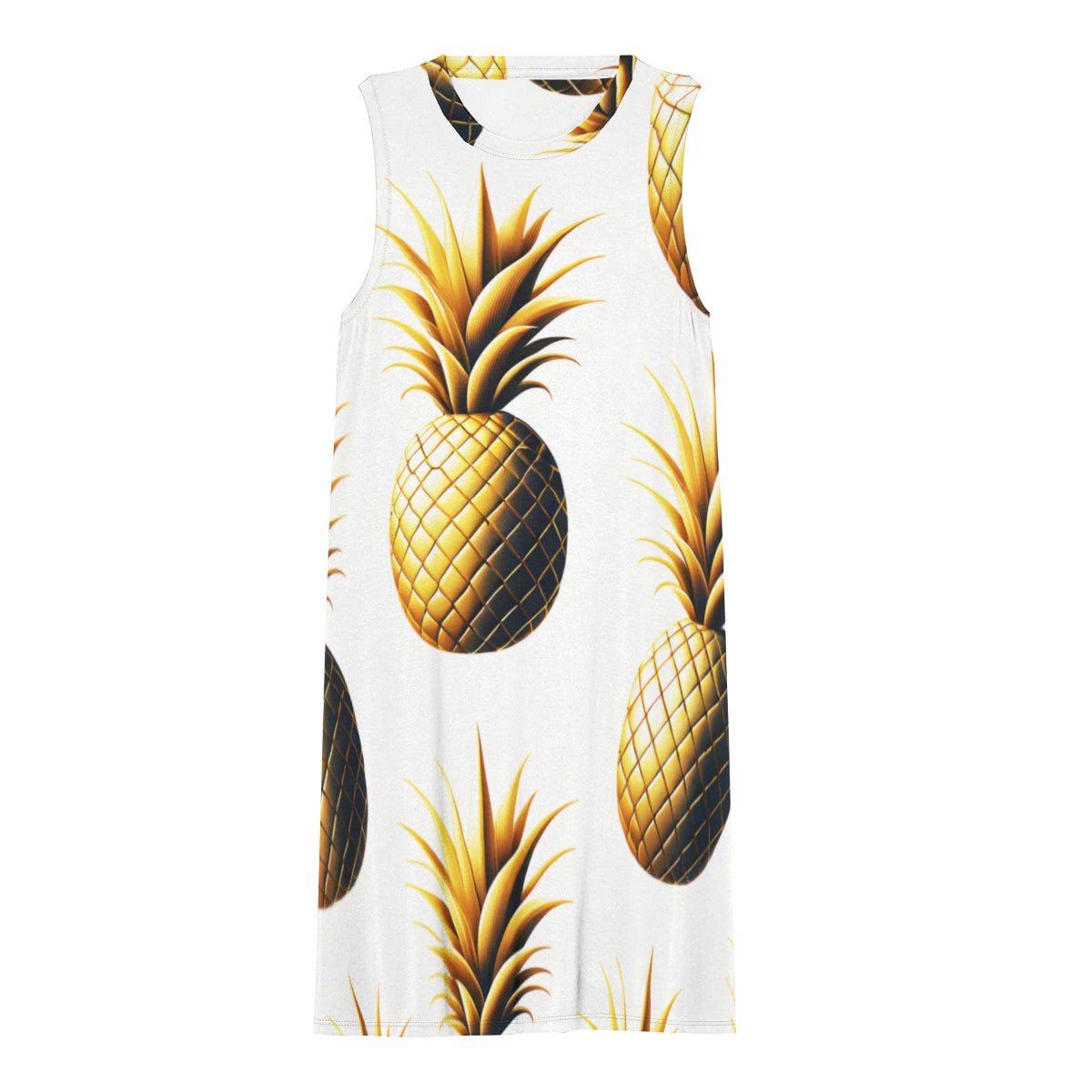 Pineapple Women's Casual Dress | Polyester