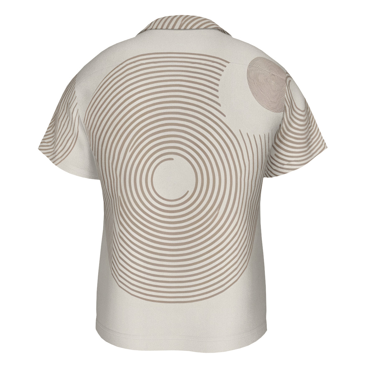 Abstract Stripes Short Sleeves Men's Shirt