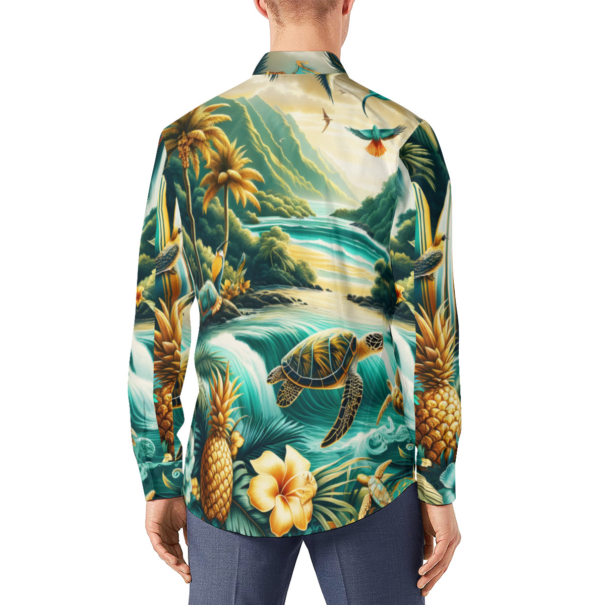 Sea World Long Sleeves Men's Shirt