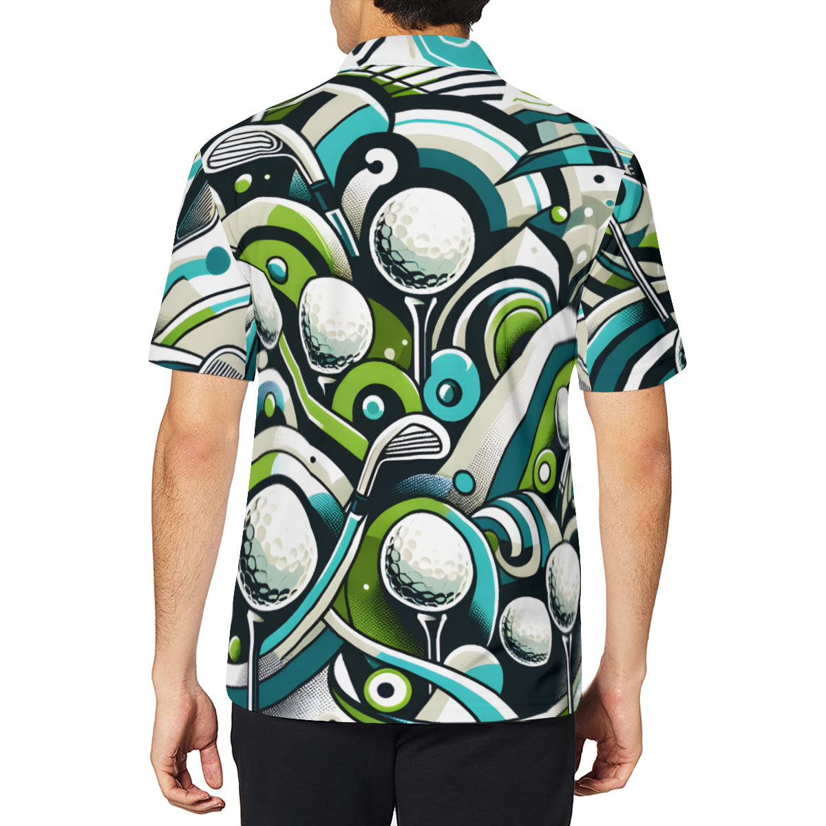 Golf Lovers Men's Premium European Size POLO Shirt | 95% Polyester+5% Spandex