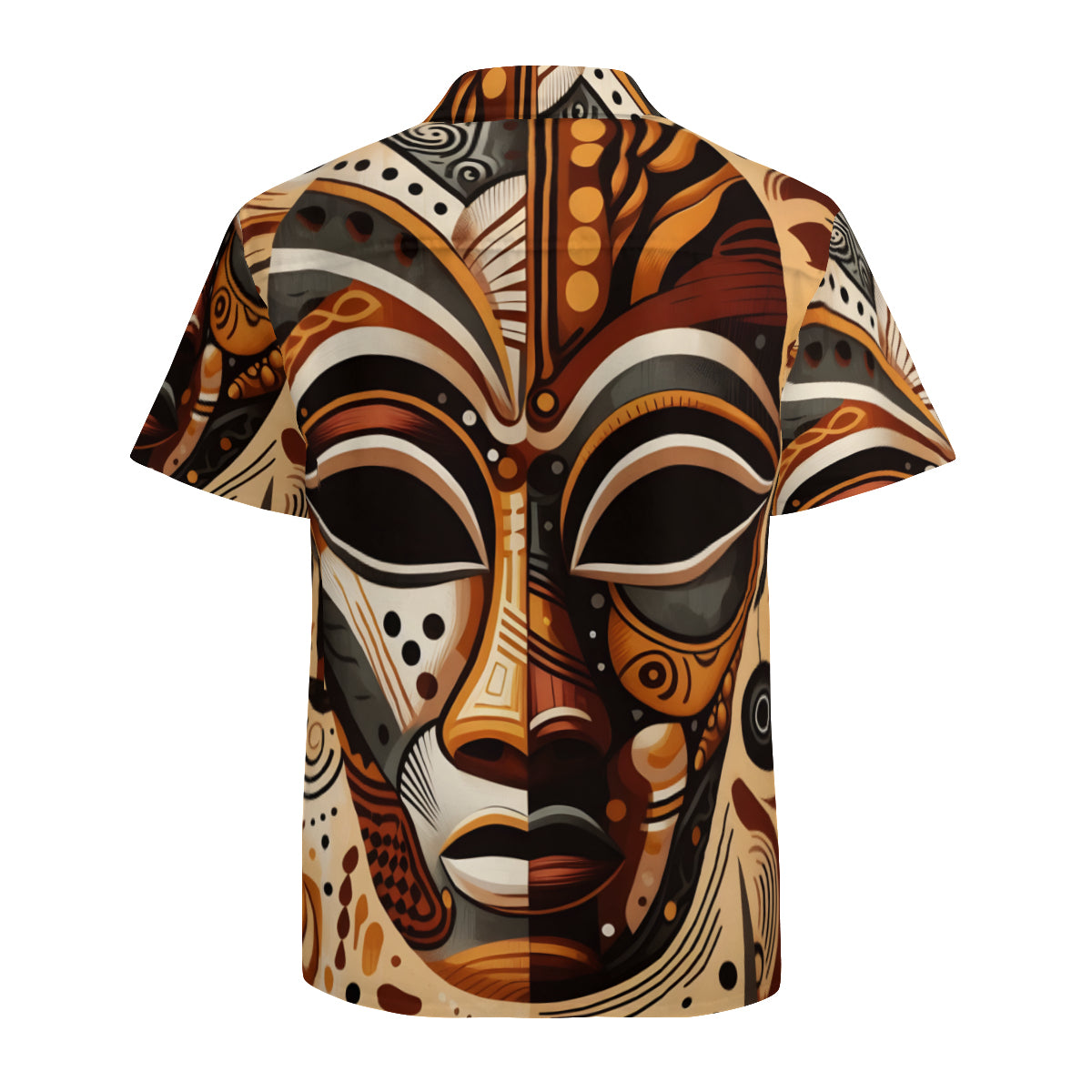 African Mask Short Sleeves Men's Shirt
