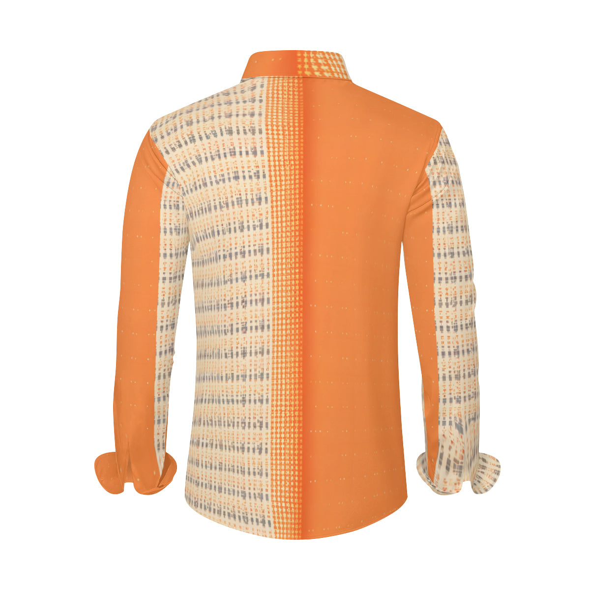 Orange Long Sleeves Men's Shirt