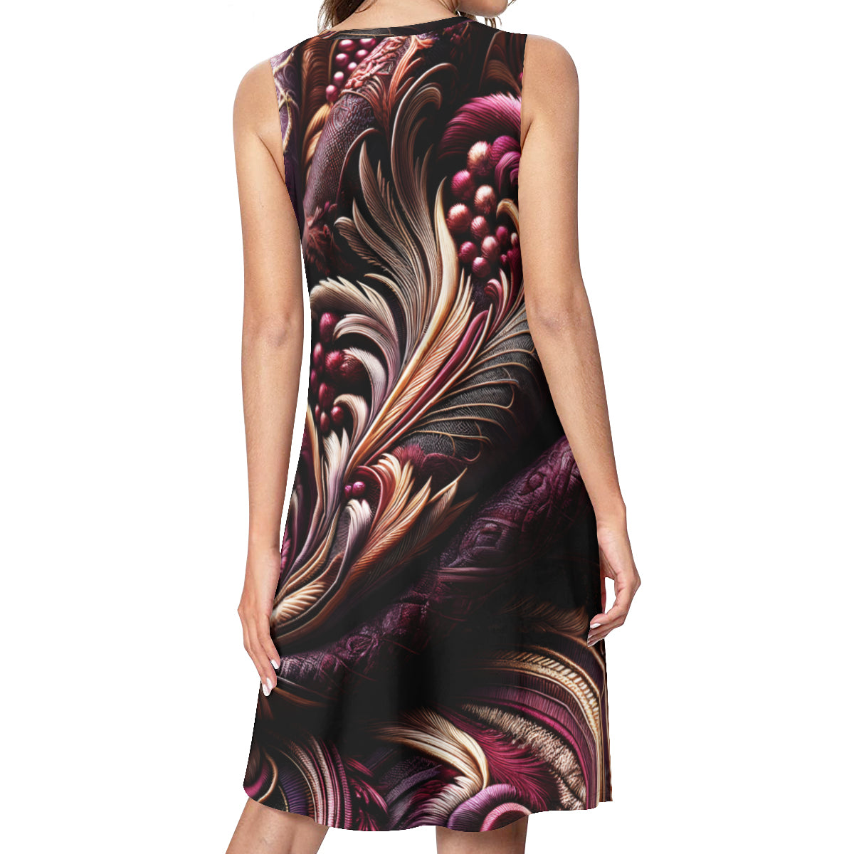 Rich Plum Women's Casual Dress | Polyester
