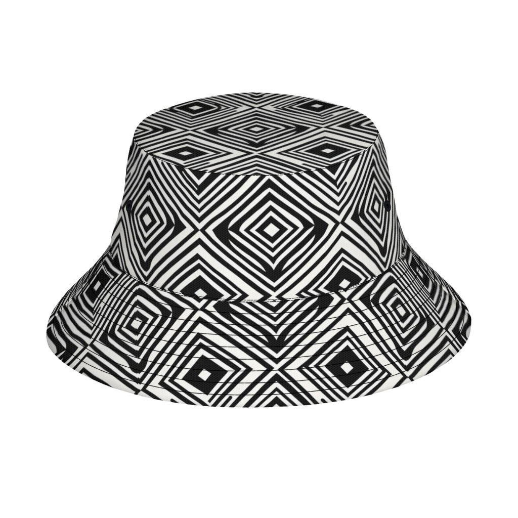 Black And White Double-Sided Unisex Polyester Bucket Hat