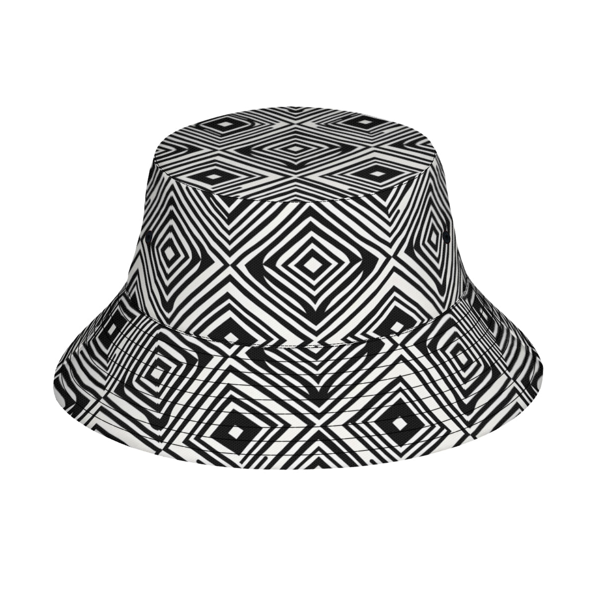 Black And White Double-Sided Unisex Polyester Bucket Hat
