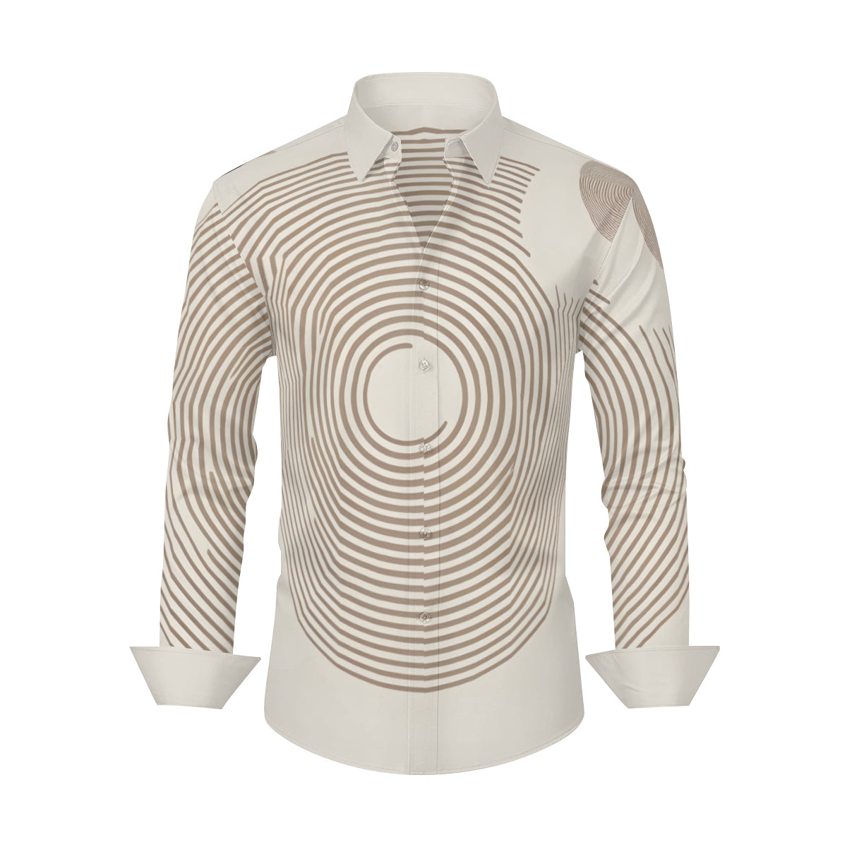 Abstract Stripes Long Sleeves Men's Shirt