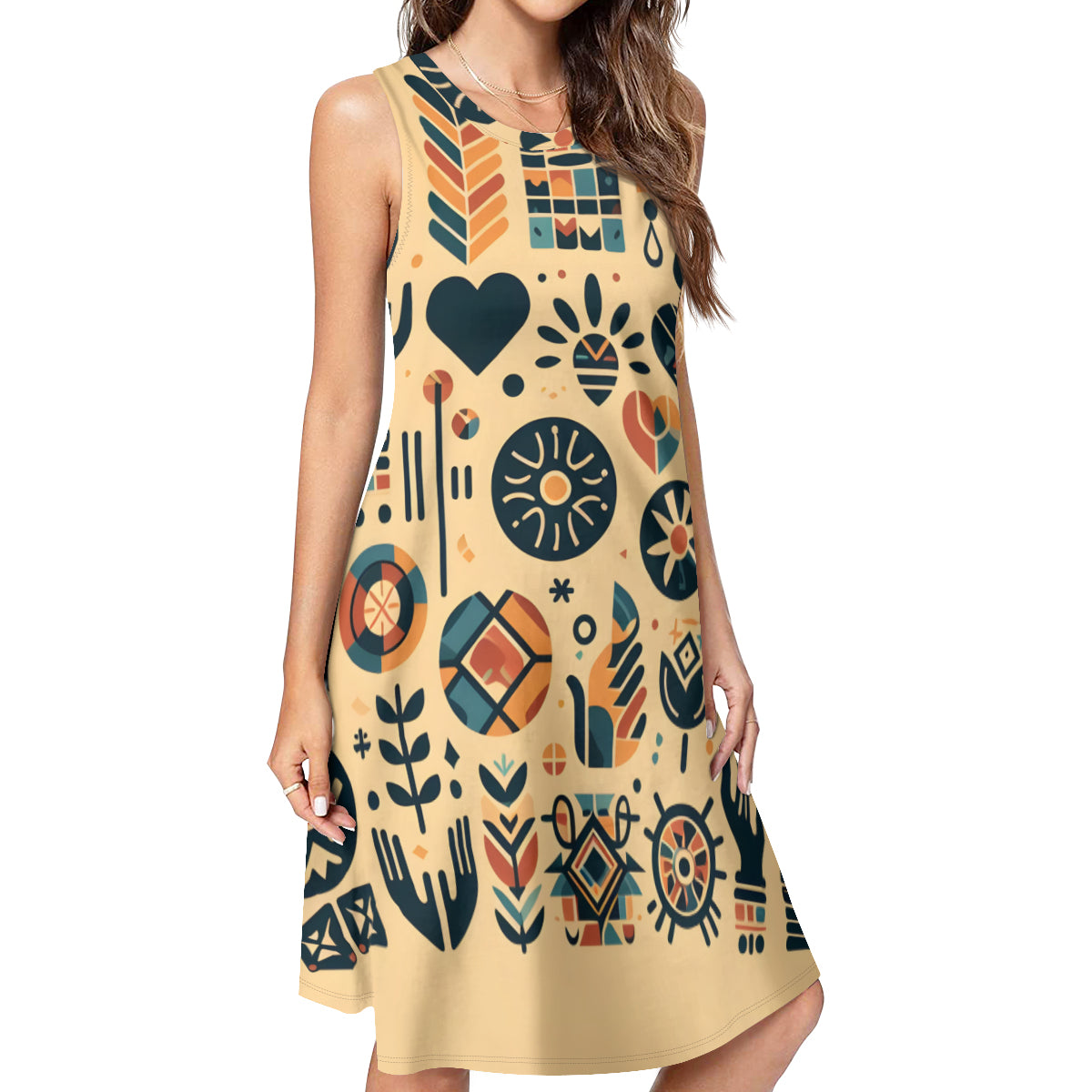 Floral Women's Casual Dress | Polyester