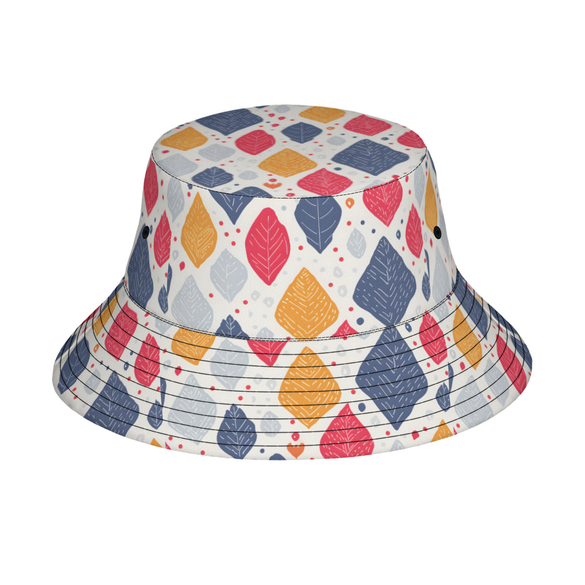 Abstract Denim Double-Sided Unisex Polyester Bucket Hat
