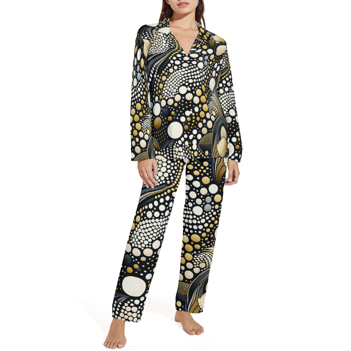 Abstract Dotted Adult Long-Sleeved (Multi-Sided Design) | Polyester