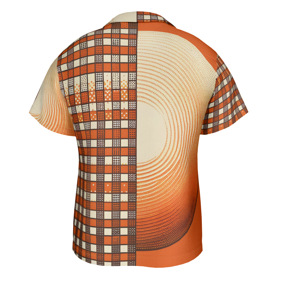 Orange Short Sleeves Men's Shirt