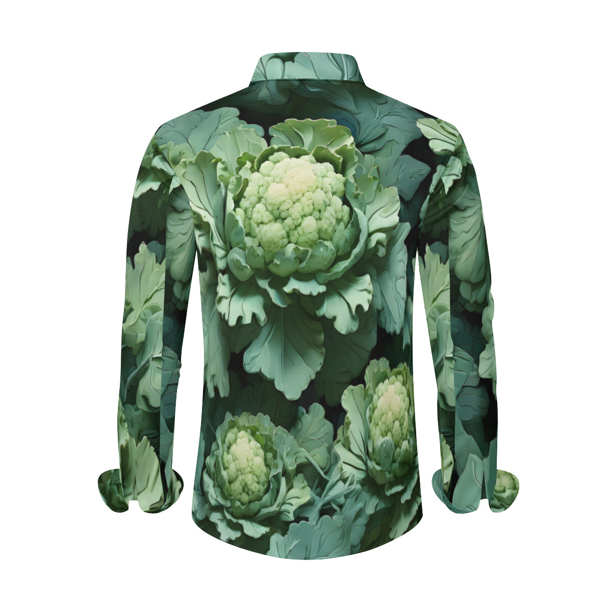 Brocoli Men's Classic Long-Sleeved Shirt | Polyester