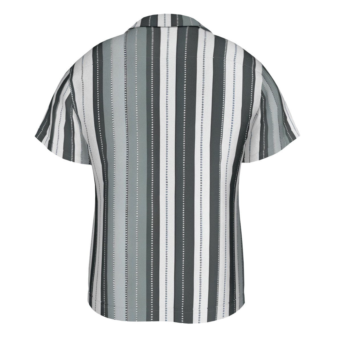 Abstract Stripes Short Sleeves Men's Shirt