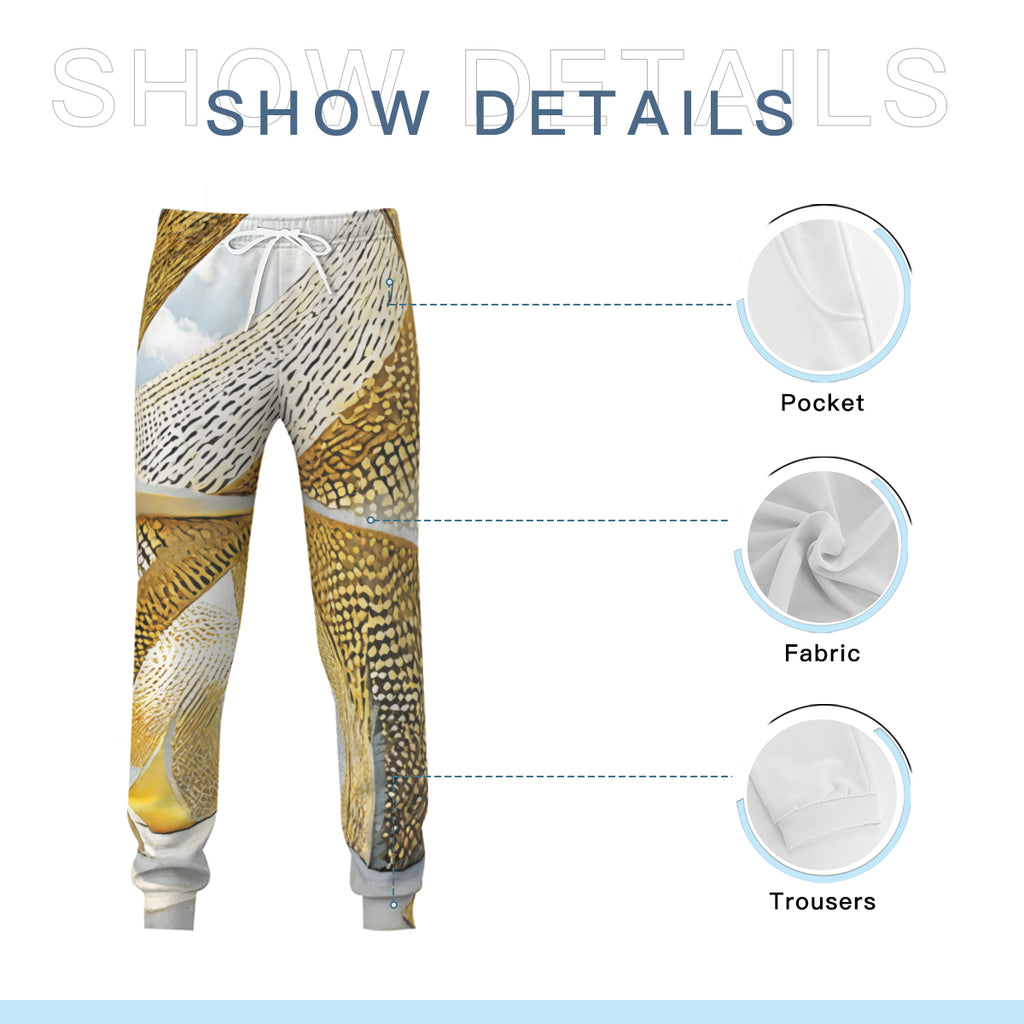 Golden Archtectural Men's Adult Lightweight Hoodie Set | Air Layer