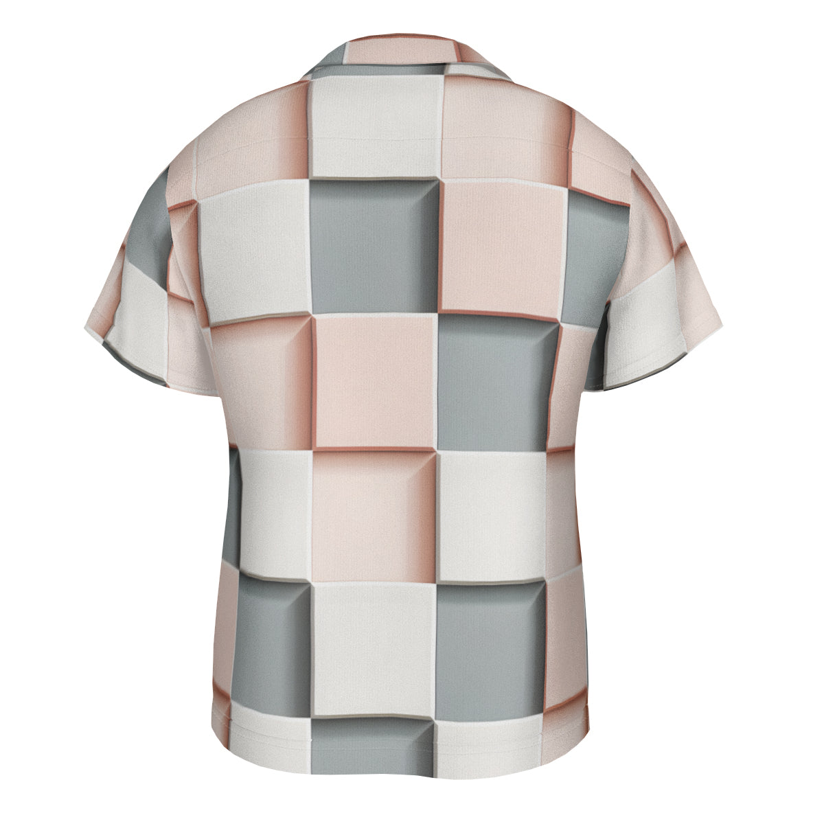 Abstract Square Short Sleeves Men's Shirt