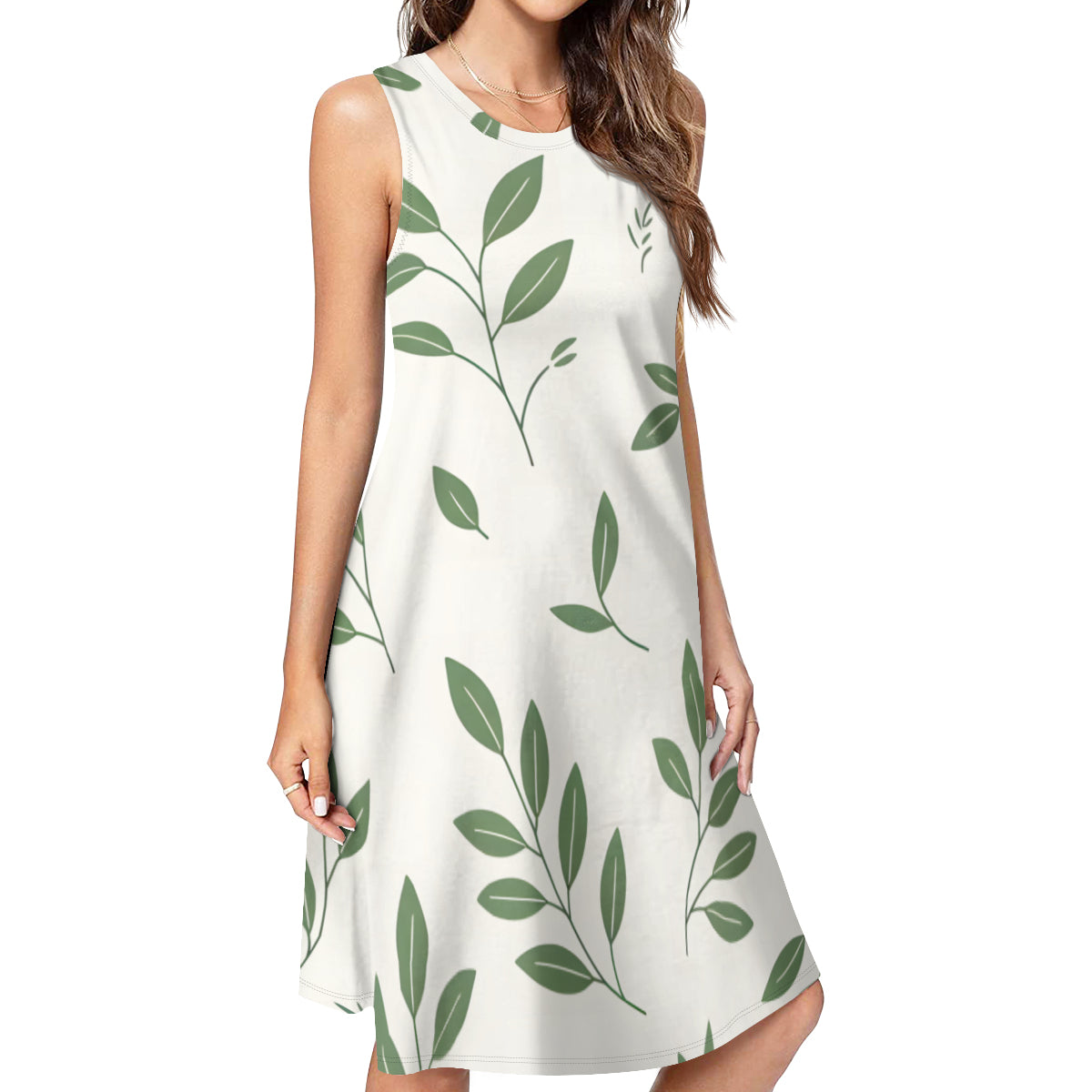Minimalistic Floral Women's Casual Dress | Polyester