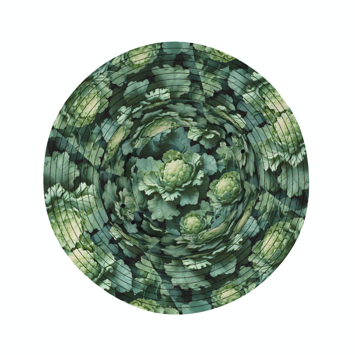 Brocoli Double-Sided Unisex Polyester Bucket Hat