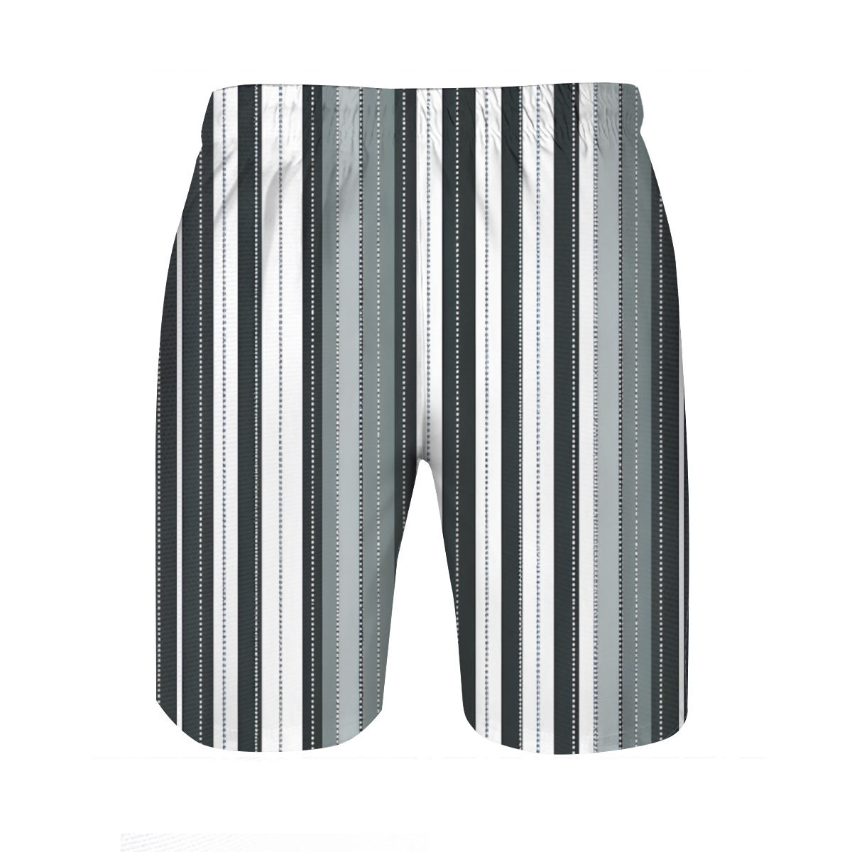 Minimal Stripes Men's Beach Shorts (Not Mesh Lined) | Polyester