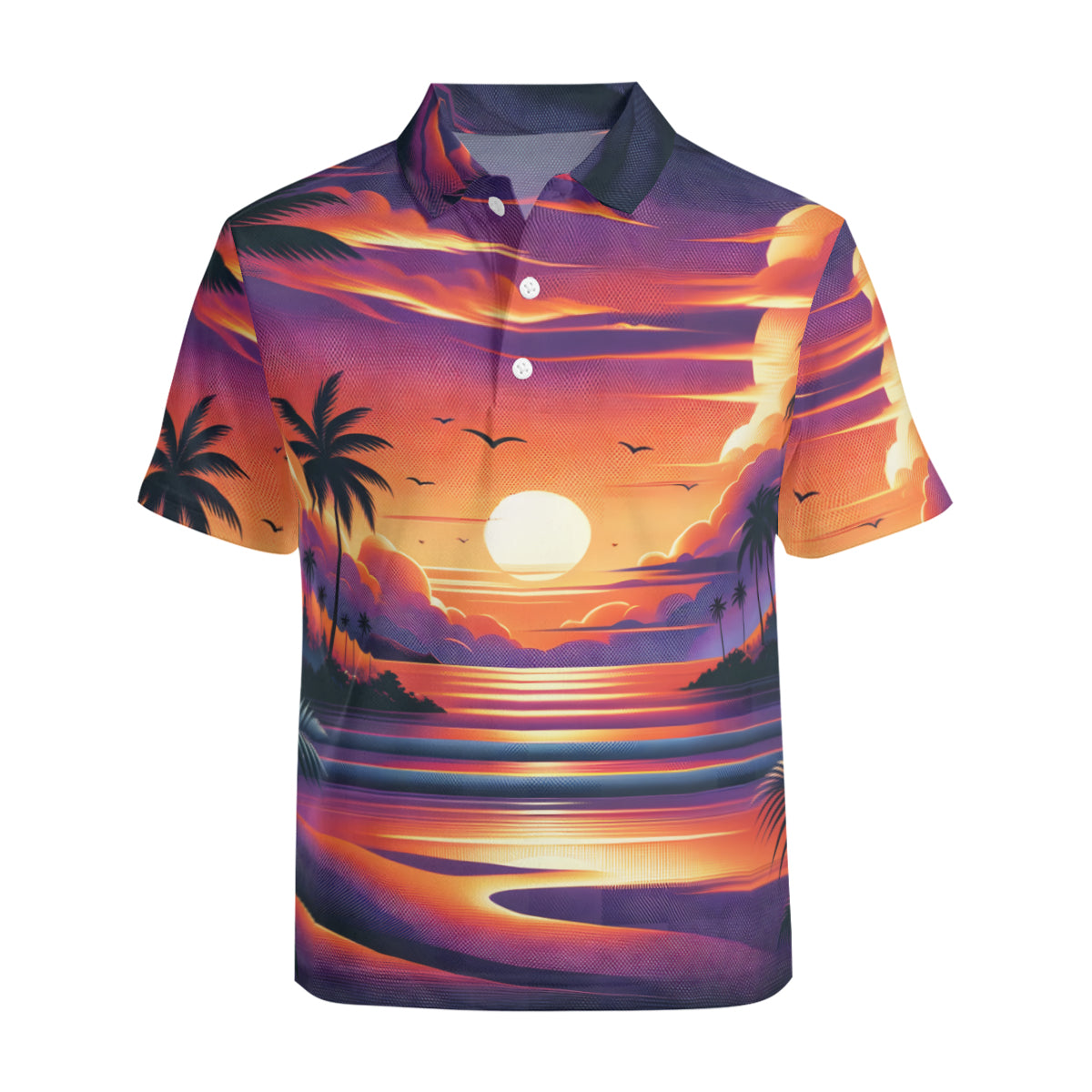 Sunsert Men's Premium European Size POLO Shirt | 95% Polyester+5% Spandex