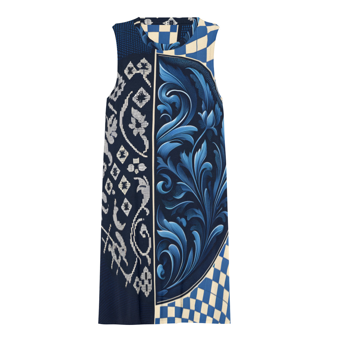 Blue Women's Casual Dress | Polyester