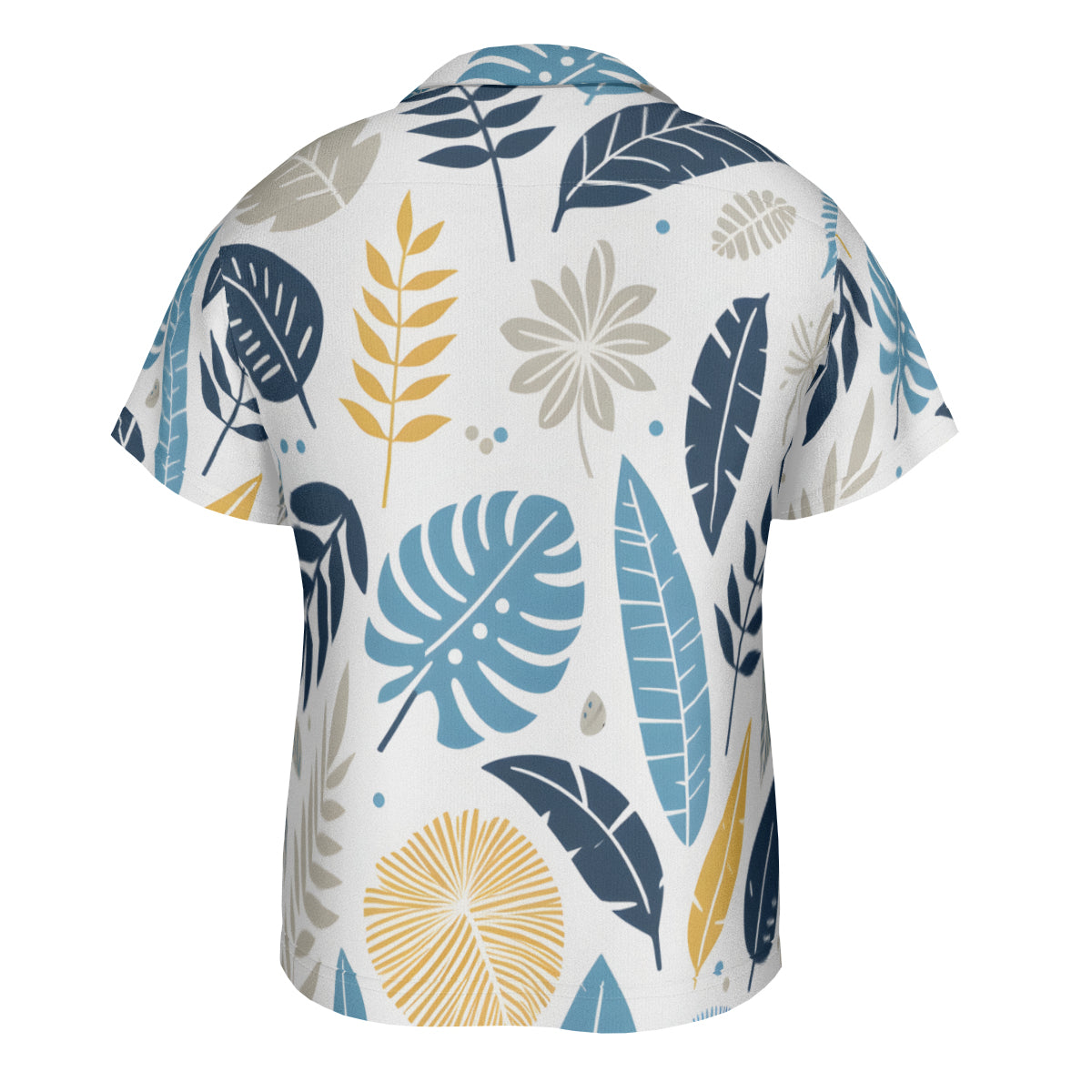 Tropical Leaf Short Sleeves Men's Shirt