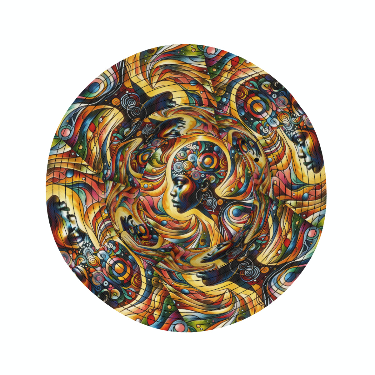 Afrocentric Double-Sided Unisex Polyester Bucket Hat