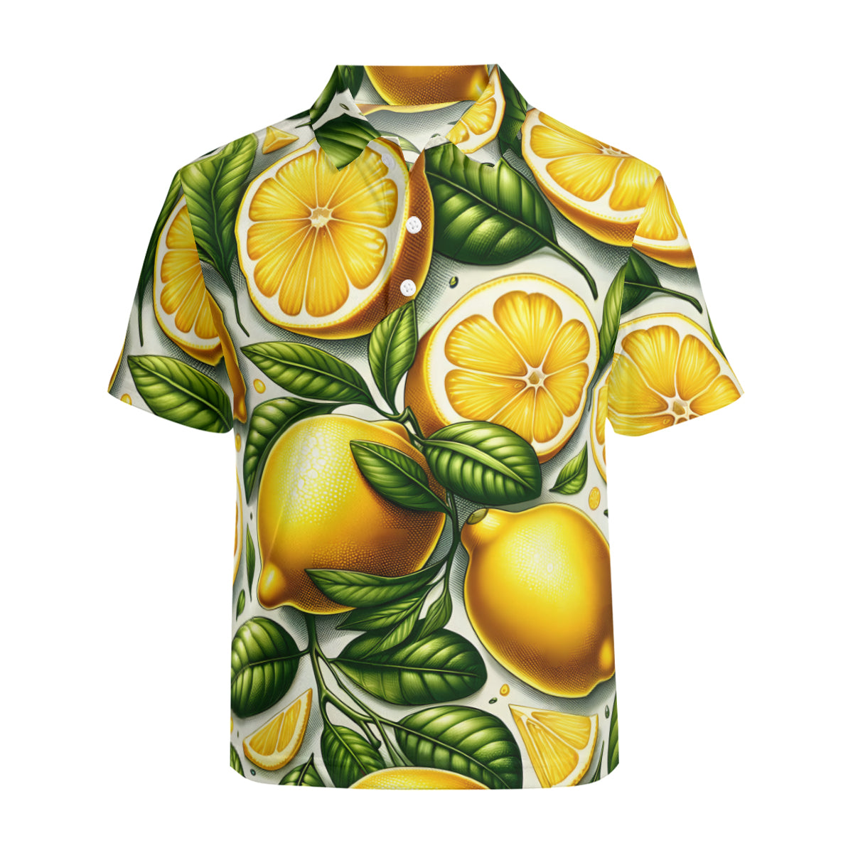 Lemon Men's Premium European Size POLO Shirt | 95% Polyester+5% Spandex